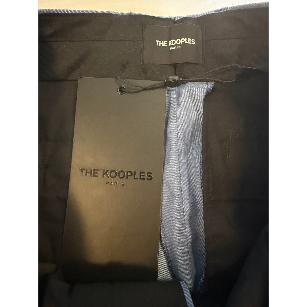 Kooples Blue Wool Modern Slim Pants Size 48 / US 32 New with tags - Picture 5 of 11